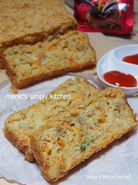 Tuna Carrot No Knead Bread